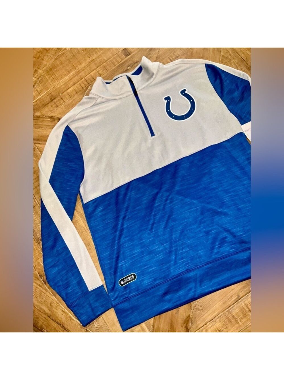 Indianapolis Colts quarter zip jacket - sample tag attached - size L